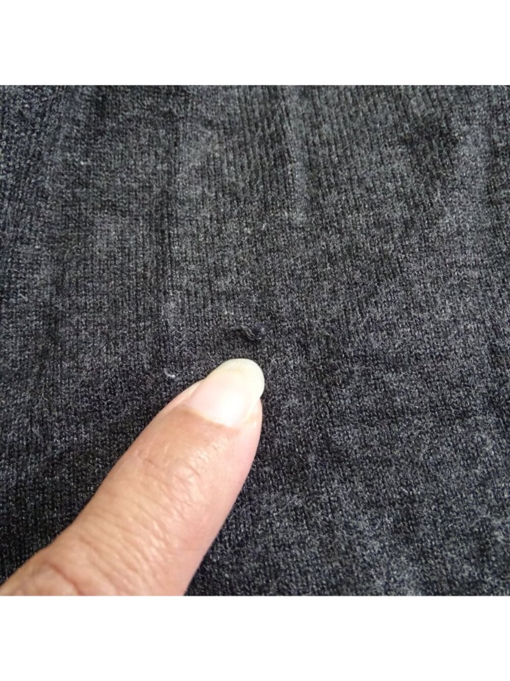 Cielo Open Front Long Knit Cardigan Sweater Charcoal Gray Women Size S Pockets - Picture 9 of 9